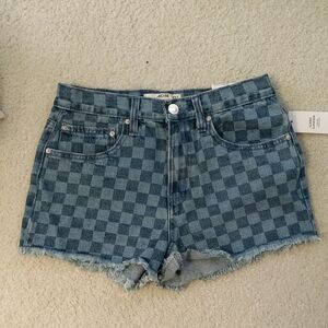 ⭐2/$22⭐ Ardene Blue Checkered Jean Shorts